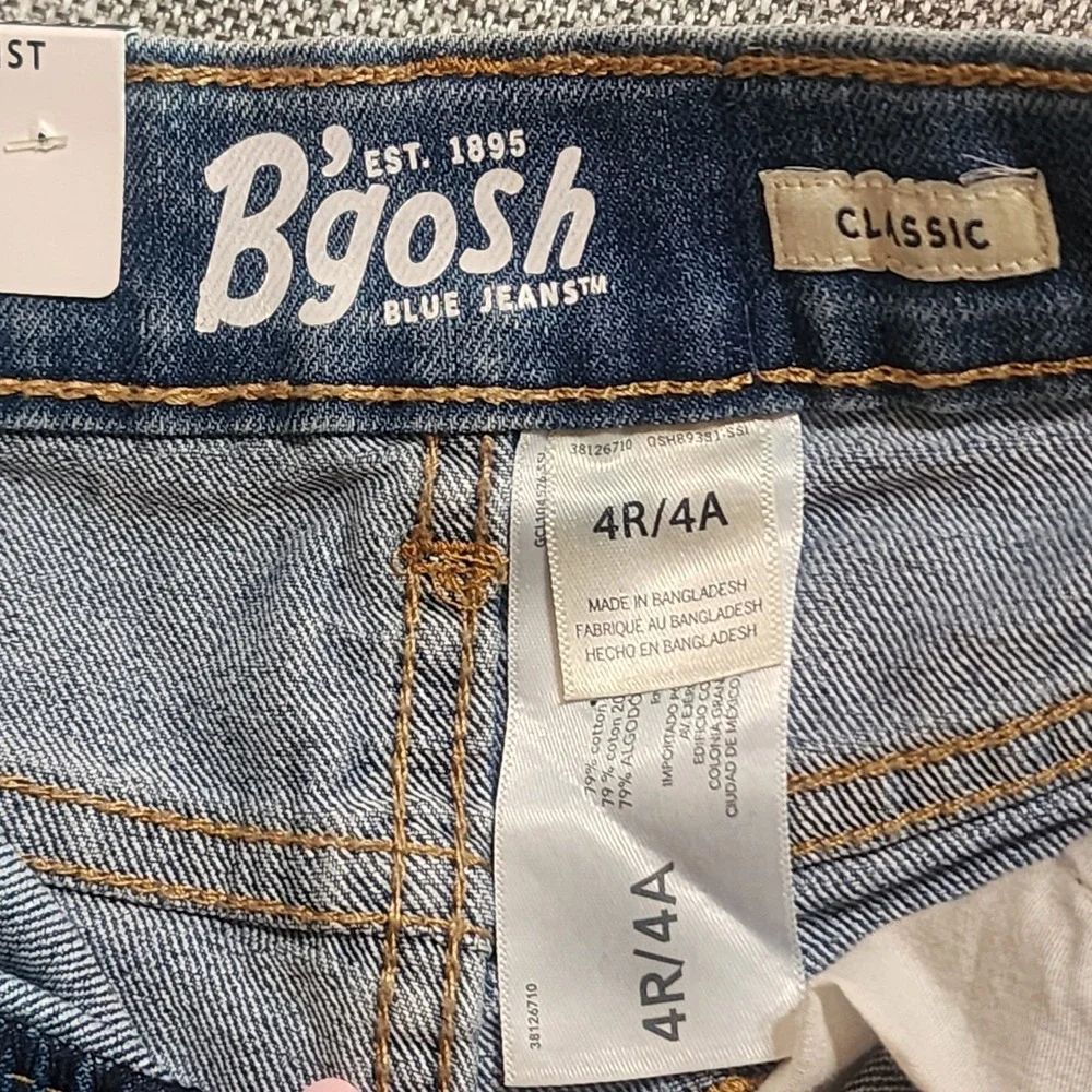 OshKosh B'gosh Classic Jeans Kids 4R Blue Denim Straight Leg Unisex